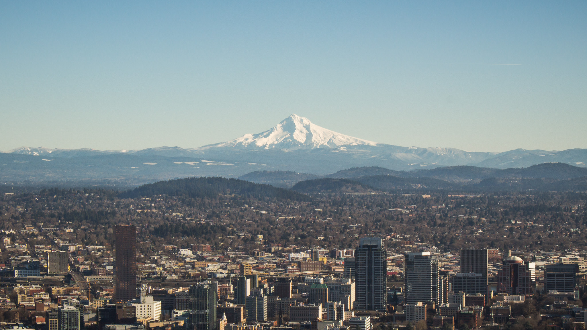 Portland, Oregon and Mount Hood